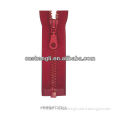 5# plastic zipper , silver-teeth ,open-end , auto-lock PIPA slider , with H bottom stop